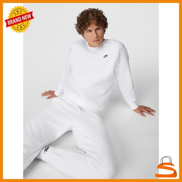 Men's Fleece Crew Sweatshirt - Club Fit - Activewear Essential - Picture 7 of 8